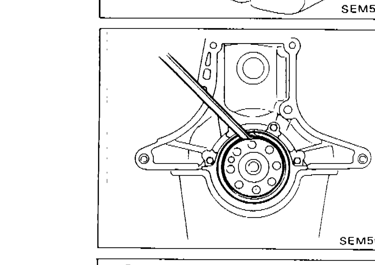 Illustration showing rear oil seal retainer assembly