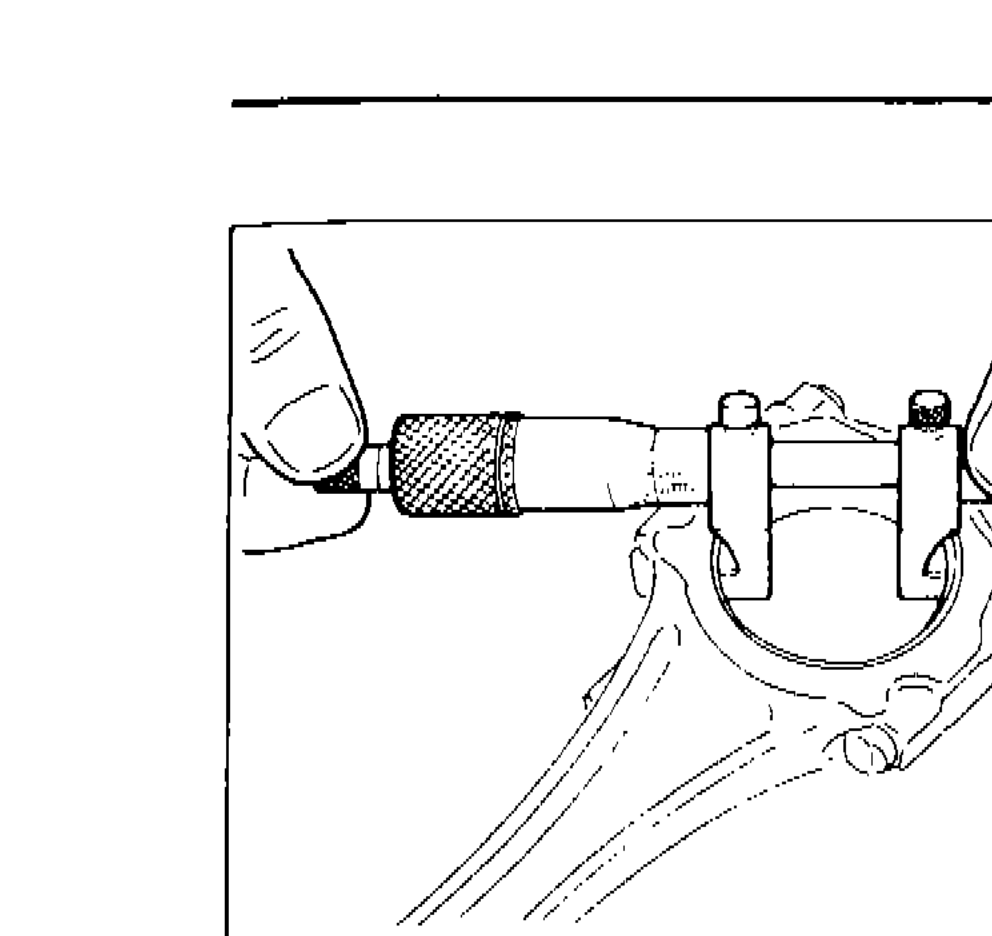 Measuring inner diameter of connecting rod bearing with bore gauge