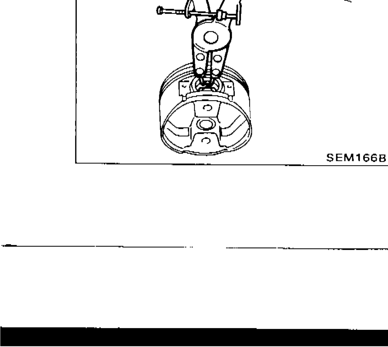 Installing snap ring on one side of piston pin hole during piston assembly