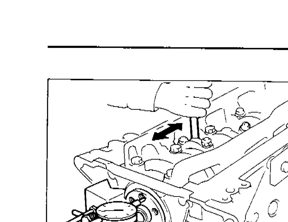 Measuring crankshaft end play with a dial indicator