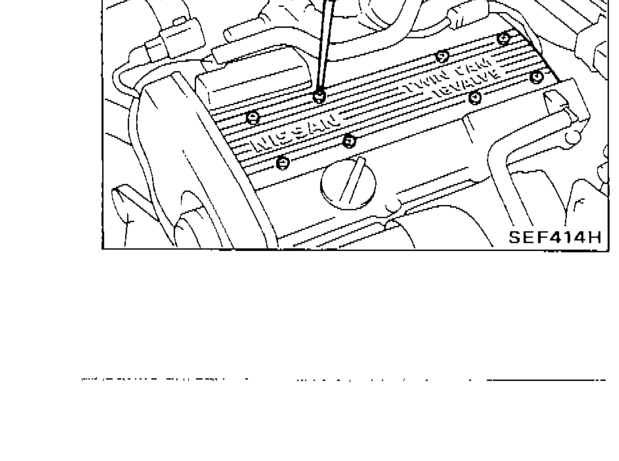 Engine bay showing removal of ornament cover (Method A Without Tool, Step 1)