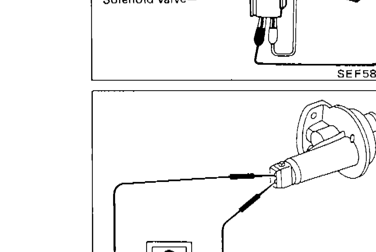 Air regulator connected to ohmmeter for resistance measurement