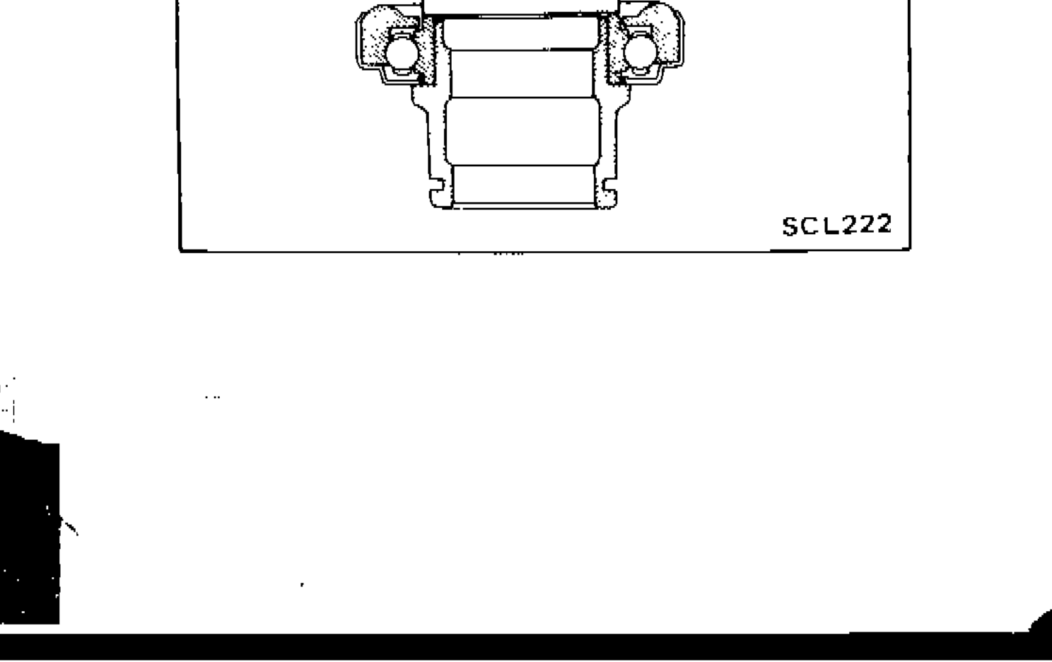 Illustration showing installation of release bearing using a suitable drift pressed downward onto the bearing assembly.