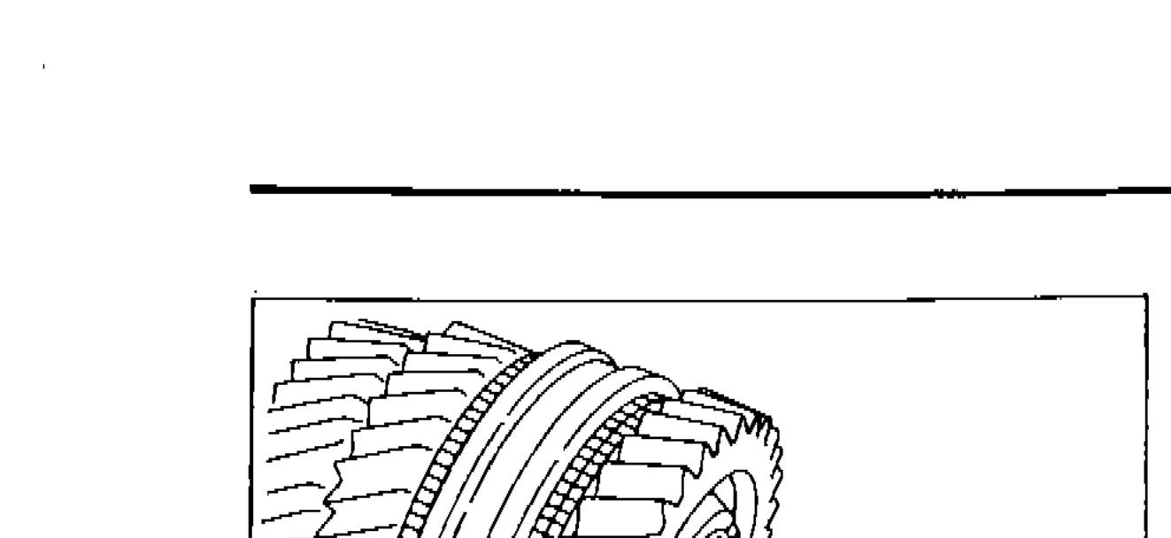 Mainshaft assembly showing gears — installing steel ball and 1st gear washer