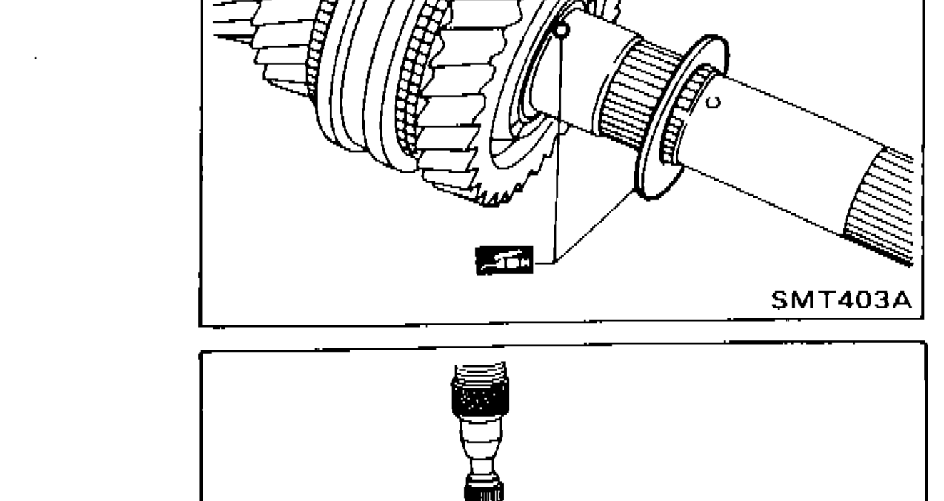 Pressing mainshaft assembly to adapter plate using tool KV31100401