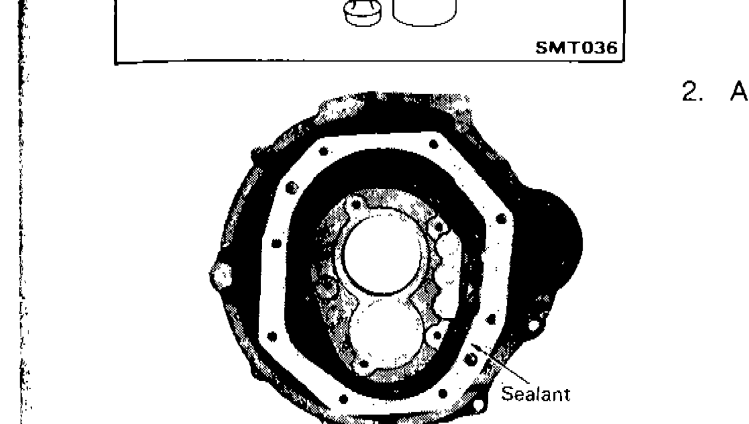 Transmission case mating surface with sealant applied around perimeter