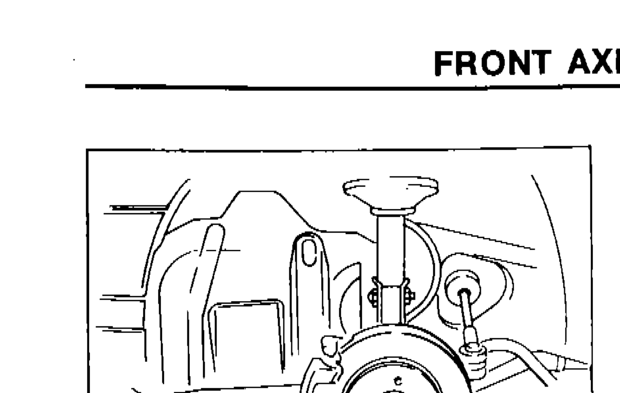 Wheel bearing lock nut location on front hub/spindle assembly