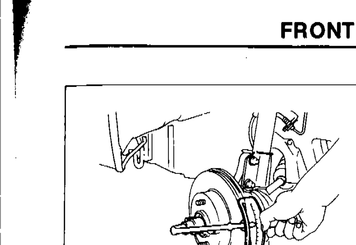 Wheel hub installation on front knuckle assembly