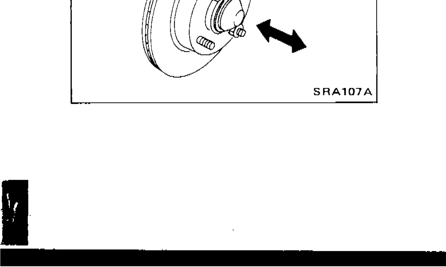 Checking wheel bearing axial end play with dial indicator gauge