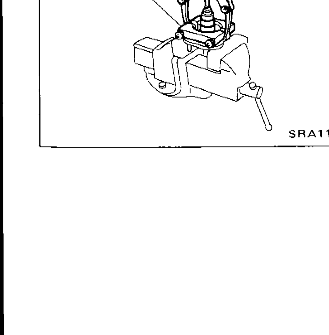 Bearing replacer/puller tool ST30031000 used to remove inner race from hub