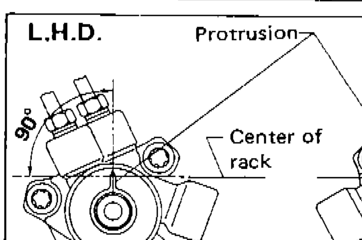 Cross-section showing rear oil seal seated in rear housing about to be installed onto gear housing.